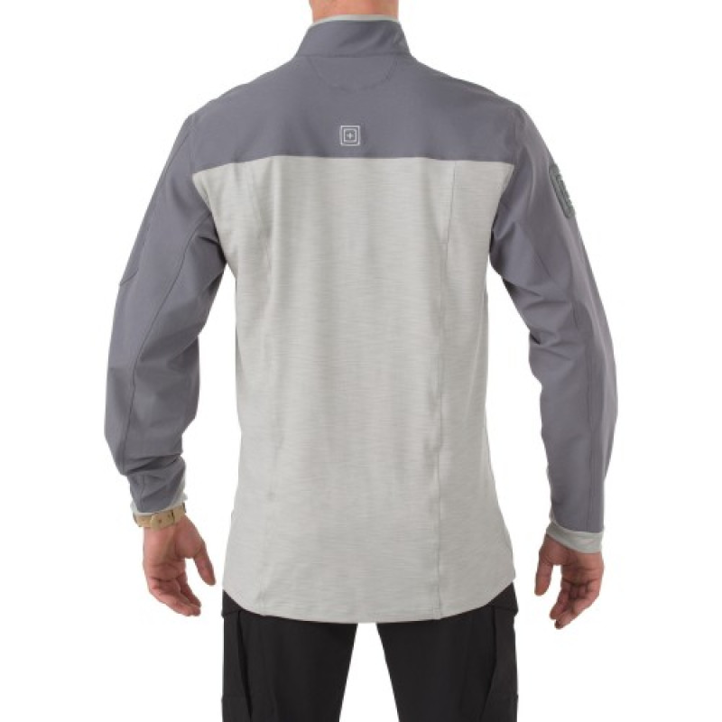 Рубашка тактическая под бронежилет 5.11 RAPID RESPONSE QUARTER ZIP, Storm