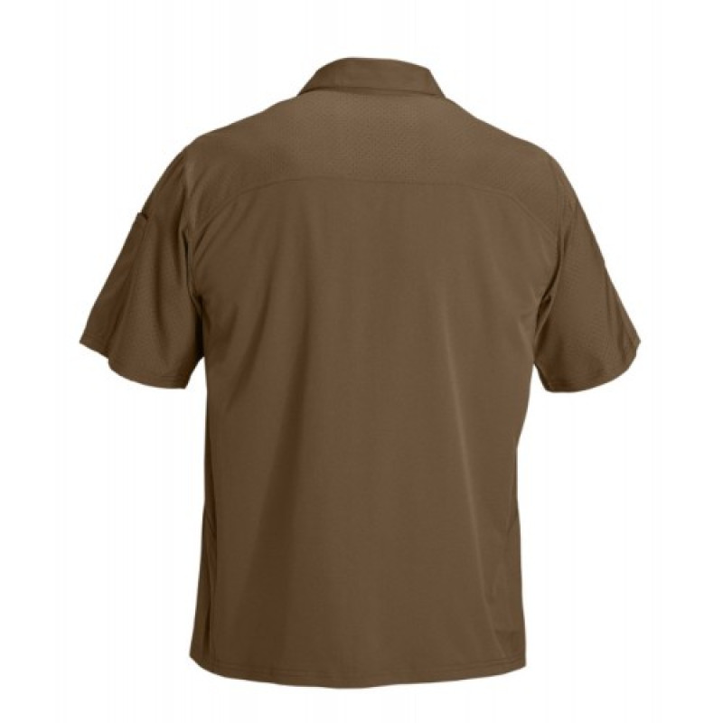 Рубашка тактическая с коротким рукавом 5.11 FREEDOM FLEX WOVEN S/S, Battle Brown