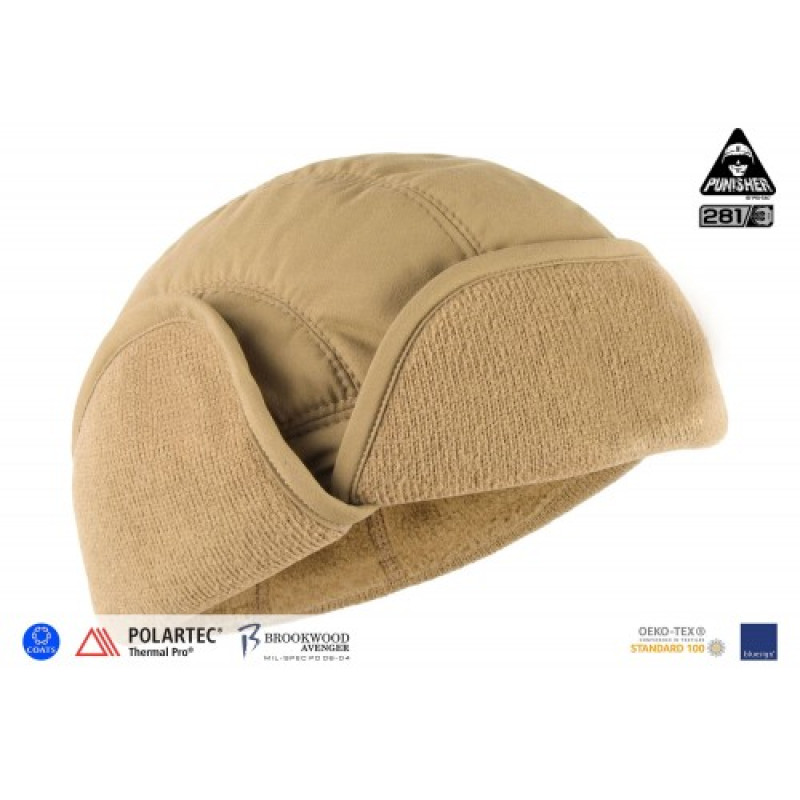 Шапка польова зимова PCWAH-P.Fill (Punisher Combat Winter Ambush Hat, Polartec P.Fill/Thermal pro), Coyote Brown