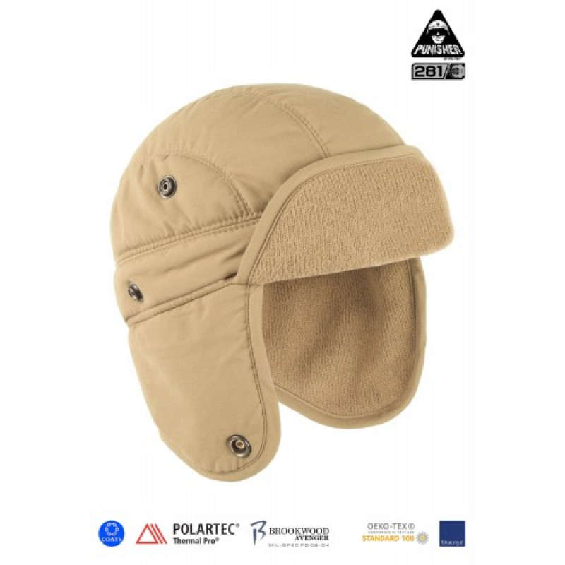 Шапка польова зимова PCWAH-P.Fill (Punisher Combat Winter Ambush Hat, Polartec P.Fill/Thermal pro), Coyote Brown