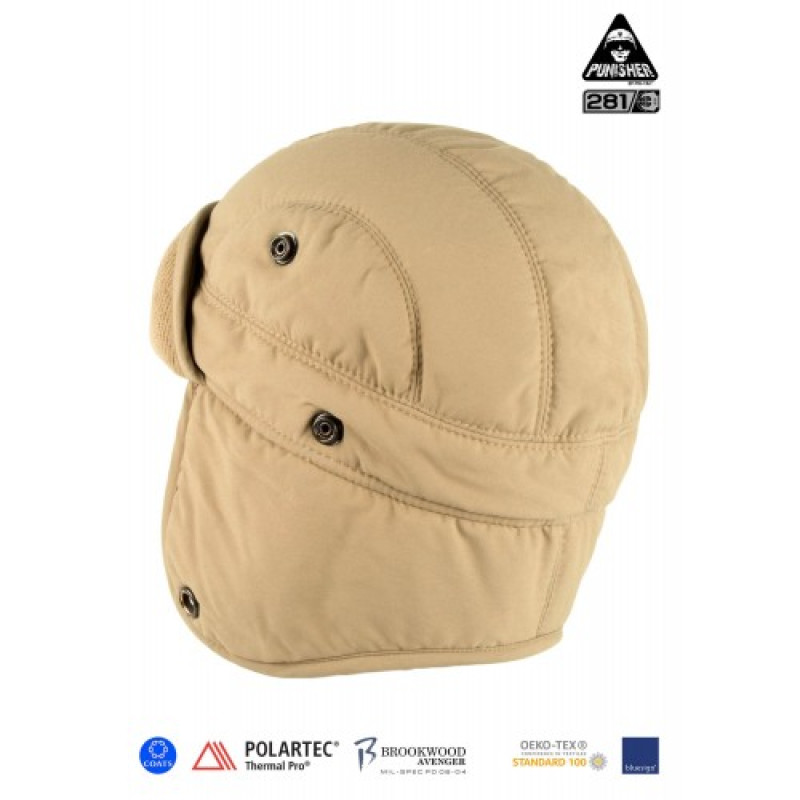 Шапка польова зимова PCWAH-P.Fill (Punisher Combat Winter Ambush Hat, Polartec P.Fill/Thermal pro), Coyote Brown