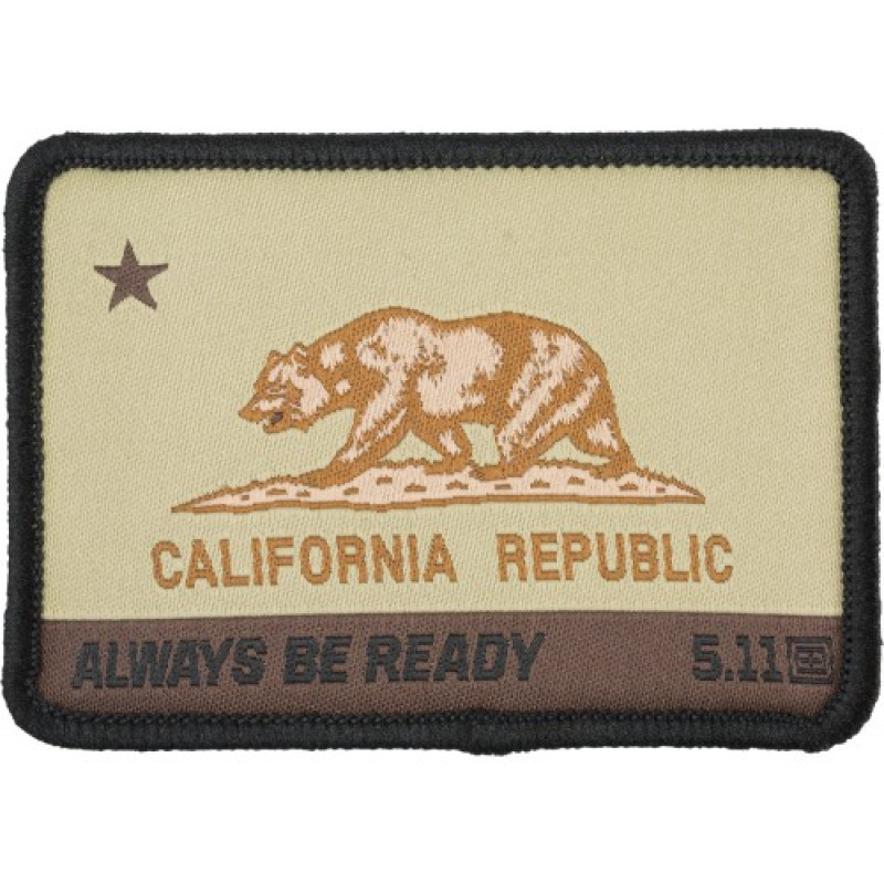 Шеврон 5.11 CA STATE BEAR PATCH, Coyote