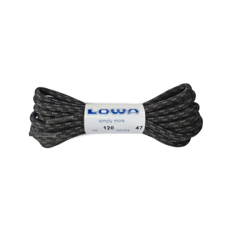 Шнурки Lowa ATC LO 120 cm, black/grey dotted