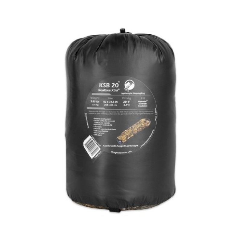 Спальный мешок Klymit KSB 20 Synthetic Realtree® Xtra Sleeping Bag, Realtree Xtra