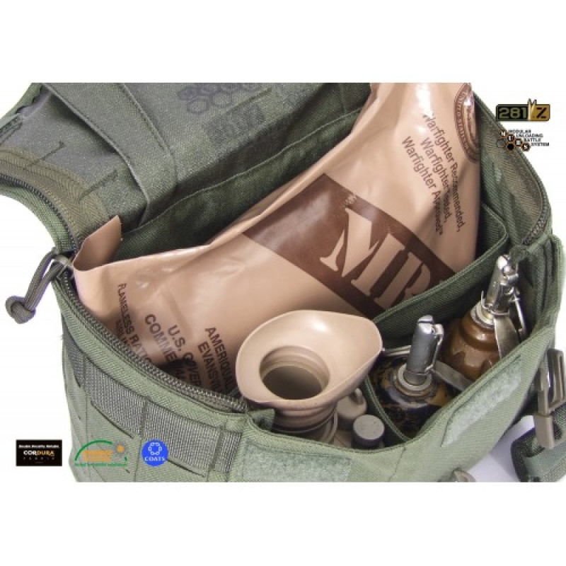 Сумка-підсумок польова універсальна M.U.B.S.MRE-FB (Meal, Ready-to-Eat-Field Bag) , Camo Green