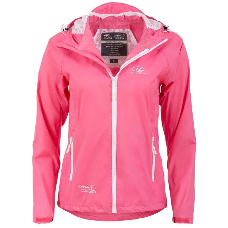 Ветровка женская Highlander Stow & Go Pack Away Rain Jacket 6000 mm Pink XS (JAC077L-PK-XS) арт. 929450