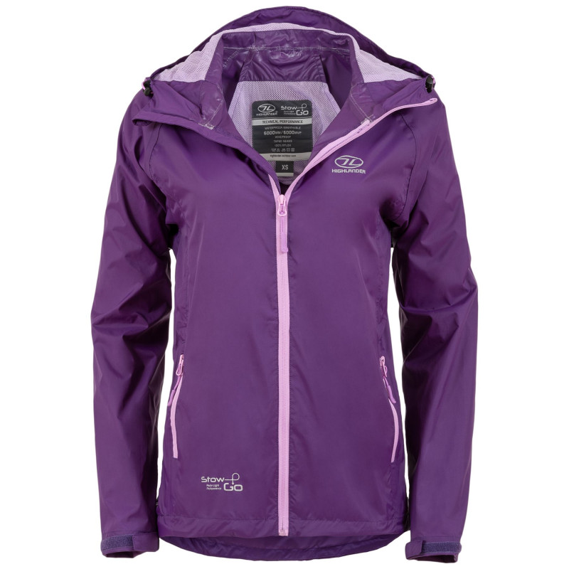 Ветровка женская Highlander Stow & Go Pack Away Rain Jacket 6000 mm Purple M (JAC077L-PE-M) арт. 927480