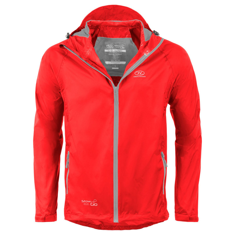 Ветровка мужская Highlander Stow & Go Pack Away Rain Jacket 6000 mm Red L (JAC077-RD-L) арт. 928377