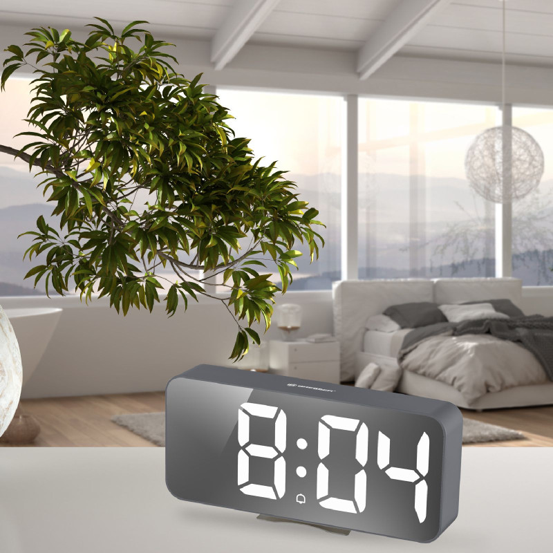 Часы настольные Bresser MyTime Echo FXL Grey (8010072QT5WHI) арт. 928640