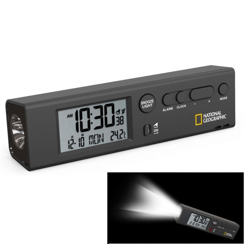 Часы National Geographic Thermometer Flashlight Black (9060300) арт. 928498
