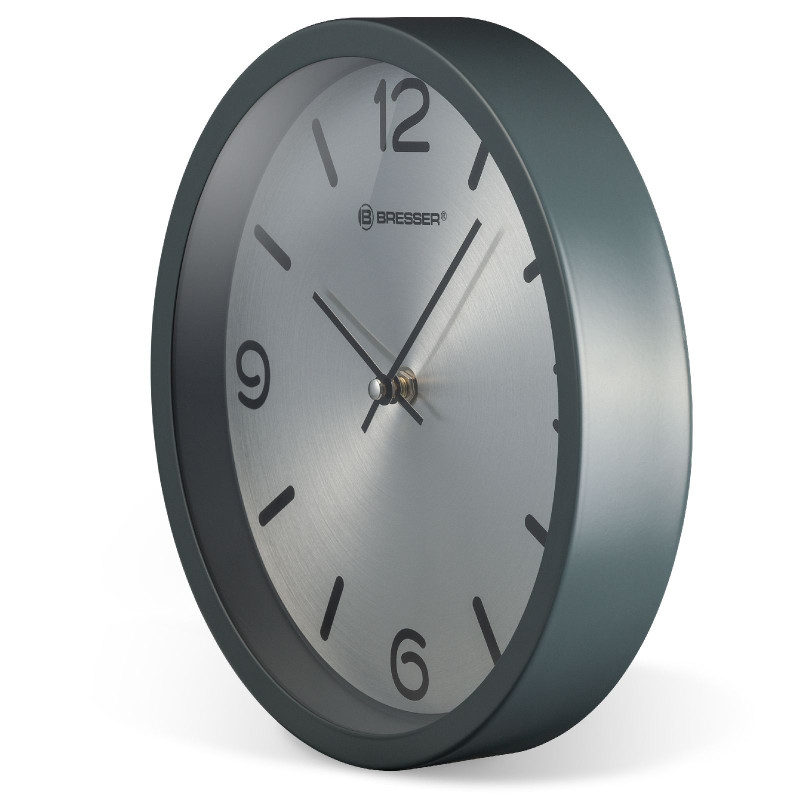 Часы настенные Bresser MyTime Silver Edition Digit Grey (8020316MSN000) арт. 928637