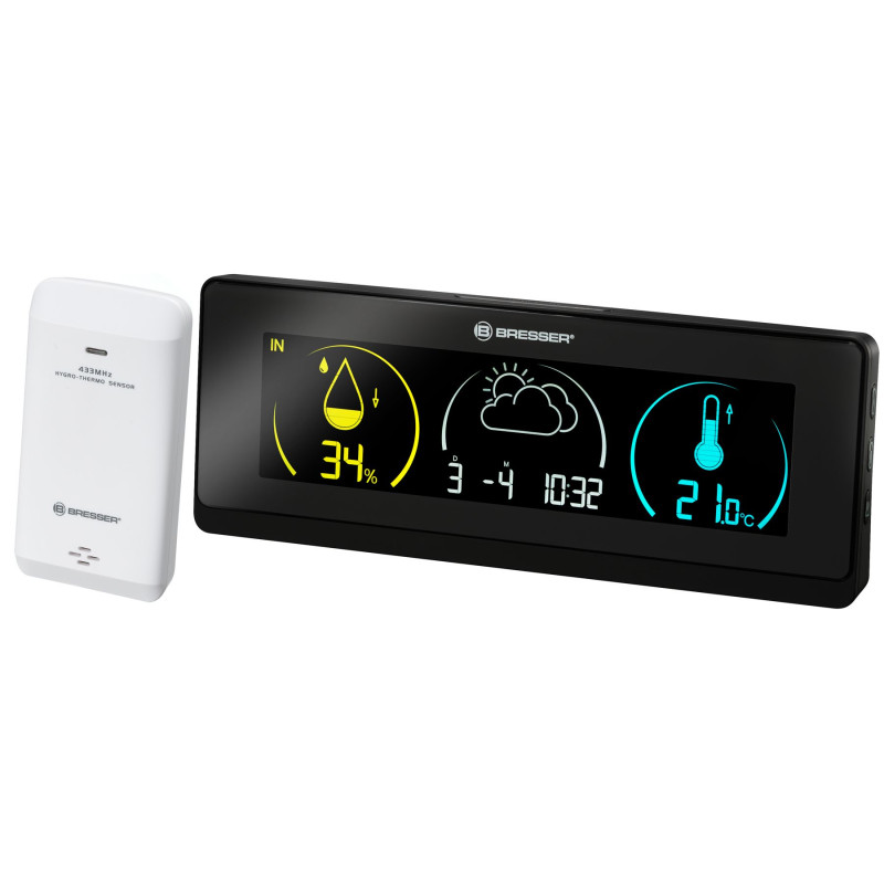 Метеостанция Bresser Colour Temeo Life Black (7008001CM3000) арт. 925520