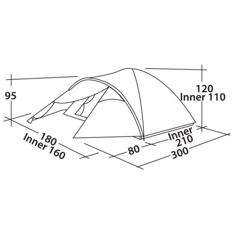 Палатка Easy Camp Quasar 300 Rustic Green (120395) арт. 929023