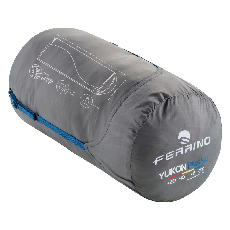 Спальный мешок Ferrino Yukon SQ/+10°C Blue/Grey Left (86356IBBS) арт. 928111