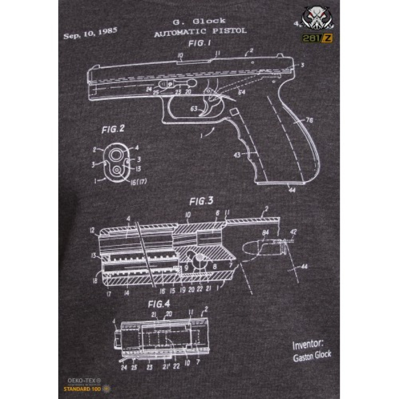 Свитшот зимний WS- GLOCK (Winter Sweatshirt Glock Pistol Legend) , Graphite