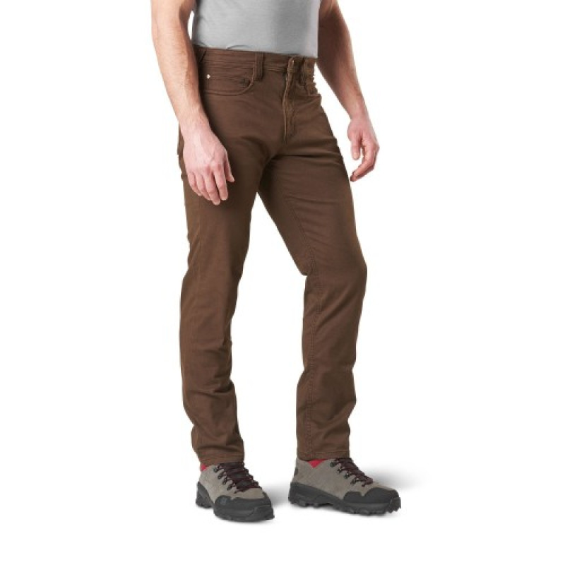 Тактические брюки 5.11 Defender-Flex Slim (джинсовый крой), Burnt